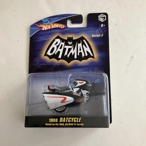HOT WHEELS 1:50 DC Comics Batman 1966 Batcycle TV Series 2 - Picture 1 of 14