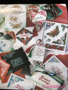 Christmas Corner Stamp Set by Stampendous 7 Stamps Unused 1996 VTG - Picture 1 of 5