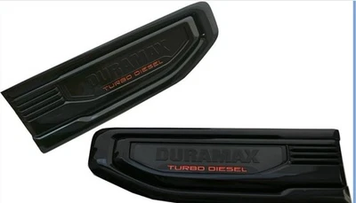 Pair Duramax Turbo Diesel Emblem Badge Logo for 19-26 Sierra 1500 86532091 Black - Image 1 of 4