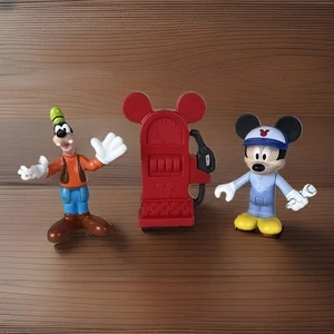 Disney Mickey Mouse Mechaniker Goofy Zapfsäule Figur Spielzeug Tortenaufleger 2013 2016 - Bild 1 von 21