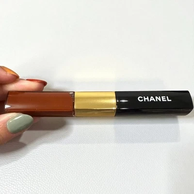 Chanel Le Rouge Duo Ultra Tune 196 Red Brown Unopened - Image 1 of 4