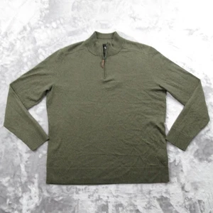 Smartwool Sweater Mens Large Half Zip Pullover North Woods Heather Wool Blend - Picture 1 of 20