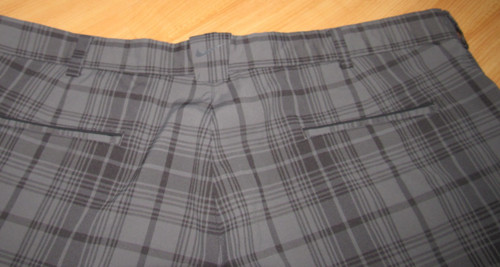 NIKE Tour Performance Dri Fit Pantaloncini da Golf Uomo Taglia 40 Grigio Plaid Microfibra Piatto