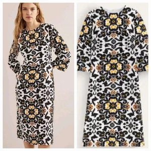 New With Tags BODEN Size 12 Flared Sleeve Large Floral Print Dress.RRP.£140 - Picture 1 of 9
