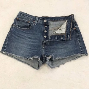 Levi's 501 W30 (US 10/11) Women's Denim Shorts High Rise Button Fly 56327-0227 - Picture 1 of 8