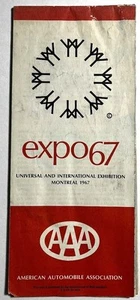 EXPO 67 Montreal, Canada ~ Street and Site Map by AAA - Picture 1 of 2