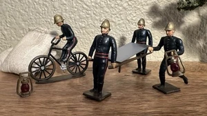 CBG MIGNOT Paris Fire Brigade Pompiers con correa, bicicleta, Soldat de plomb - Imagen 1 de 11