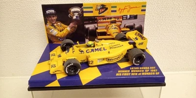 SENNA RACING COLLECTION 1:43 MINICHAMPS LOTUS HONDA 99T 1987 WINNER MONACO GP - Immagine 1 di 4