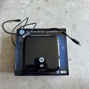 HP 8X External Slim Top-Load DVD-ROM Drive USB rm475e - Picture 1 of 3