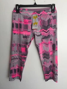 UNDER ARMOUR GIRLS YOUTH HEATGEAR COLOR BLOCKED STUDIO CAPRIS: STYLE #1263870 - Picture 1 of 11