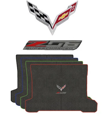 Alfombra de cubierta Lloyd Ultimat para Chevrolet Corvette 2015-2019 (#L51) gris oscuro Foto 1 de 4