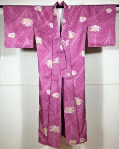Japanese KIMONO Vintage Long Haori Antique Silk For Women Japan Kyoto Pattern JP - Picture 1 of 12