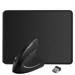 Ergonomic Vertical Mouse 2.4G USB Wireless Optical Gaming PC Mice Mouse Pad with - Picture 1 of 1