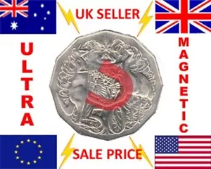 MONEDA AUSTRALIANA MAGNÉTICA SÚPER FUERTE DE 50 CENTAVOS MÁGICA AUD 50c MONEDA DE TRUCO MÁGICO - Imagen 1 de 1