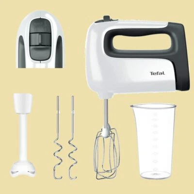 Tefal Handmixer / Handrührgerät Prep Mix+ HT4611 inkl. Mixstab + Mixbecher 500 W