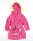 NEXT Girls Pink Floral Polyester One Piece Size 2-3 Years