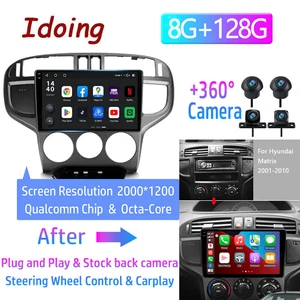 For Hyundai Matrix 2001-2010 Android 12 Radio with CarPlay GPS Navi WIFI Stereo - Picture 1 of 22