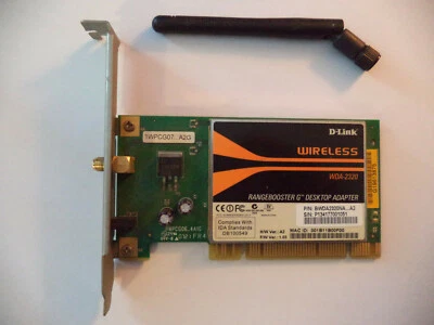 D-Link Rangebooster G Wireless PCI Adapter 108Mbps 2.4GHz 802.11b/g WDA-2320 - Image 1 of 4