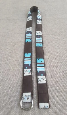 Cinturón Mujer Talla L Eliza B. Cuero Hombre Bordado Floral Anillo D Foto 1 de 3