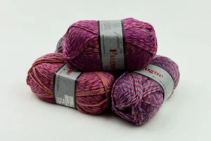 10 balls of acrylic wool yarn chunky weight variegated color knitting crochet 07 - Picture 1 of 2