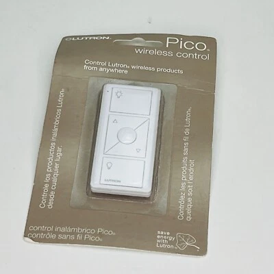 Lutron PJ2-3BRL-GWH Pico Remote Control White RadioRa2 RadioRa3 Caseta - NEW