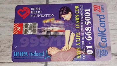 199 IRISH CALLCARD 20UNIT,  "Irish Heart Foundation " - Image 1 of 2