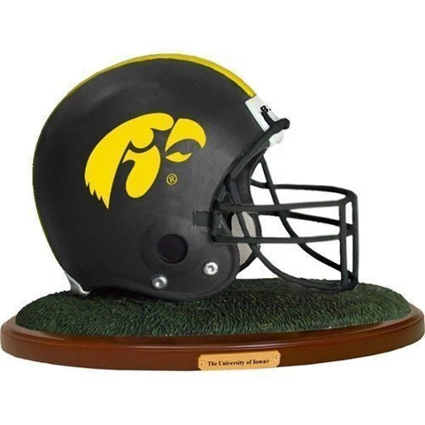 Iowa Hawkeyes Helmet Replica Figure on base W Brass nameplate   GREAT GIFT! Cover