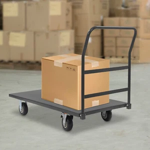 2000Lbs Platform Cart Dolly Industrial Flat Dolly Cart Hand Truck Trolley Heavy - Picture 1 of 15