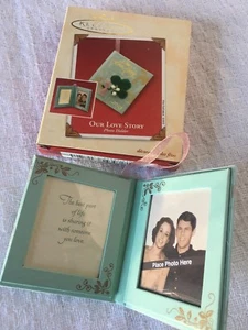 Hallmark Christmas Ornament Keepsake 2003 Our Love Story Photo - Picture 1 of 4