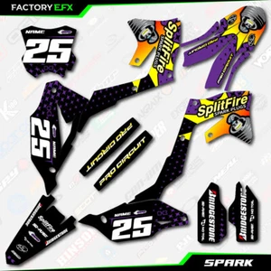 Purple Spark Racing Graphic Kit fits 21-24 Kawasaki Kxf250 KX250f kxf 250 Decal - Picture 1 of 8
