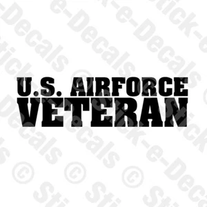 U.S. AIRFORCE VETERAN Military Vinyl Decal Sticker - Picture 1 of 6
