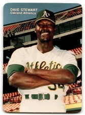 1988 MOTHER'S COOKIES OAKLAND ATHLETICS DAVE STEWART OAKLAND ATHLETICS #3