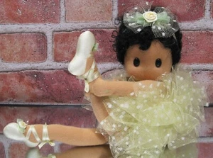 Green Tree Musical Doll 981-10 Tutu Sweet Ballerina Doll of Color (Yellow Tutu) - Picture 1 of 12