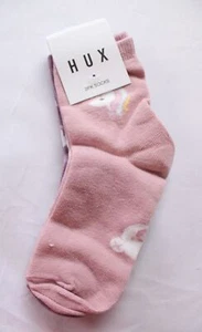 HUX Girl's 2-Pack Magical Unicorn Crew Socks ZG3 Multicolor Size 3-5Y NWT - Picture 1 of 4