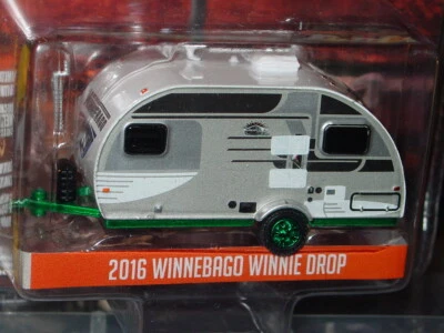 GREENLIGHT 2016 WINNEBAGO WINNIE DROP TRAILER GREEN MACHINE CHASE MIP - Image 1 of 3