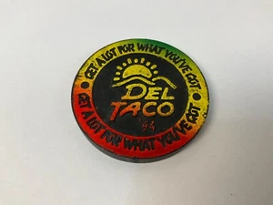 *Slammer* Hawaiian Pog Milk Cap Board Game *Del Taco* Foil Promotion Advertising - Picture 1 of 6