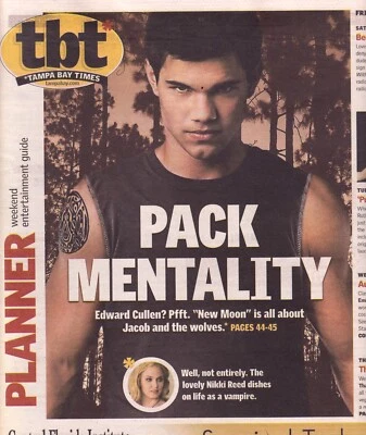 2009 Местный TBT Журнал Newsprint Сумерки Джейкоб Тейлор Лотнер Новолуние Волки - Изображение 1 из 4