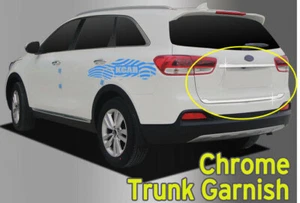 Chrome Rear Trunk Garnish Molding Cover Silver C784 for Kia Sorento 2016~2020 - Bild 1 von 8