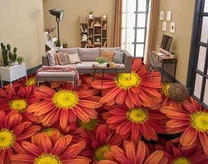 3D Orange Petals N7629 Floor WallPaper Murals Floor Print Decal Romy 2024 - Picture 1 of 5