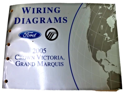 2005 Ford Crown Victoria Grand Marquis Service Manual Wiring Diagrams Foto 1 de 4