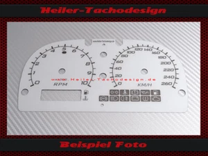 Tachoscheibe für Lotus Elise 160 Mph zu 260 Kmh Drehzahlmesser 10 UPM - Picture 1 of 2
