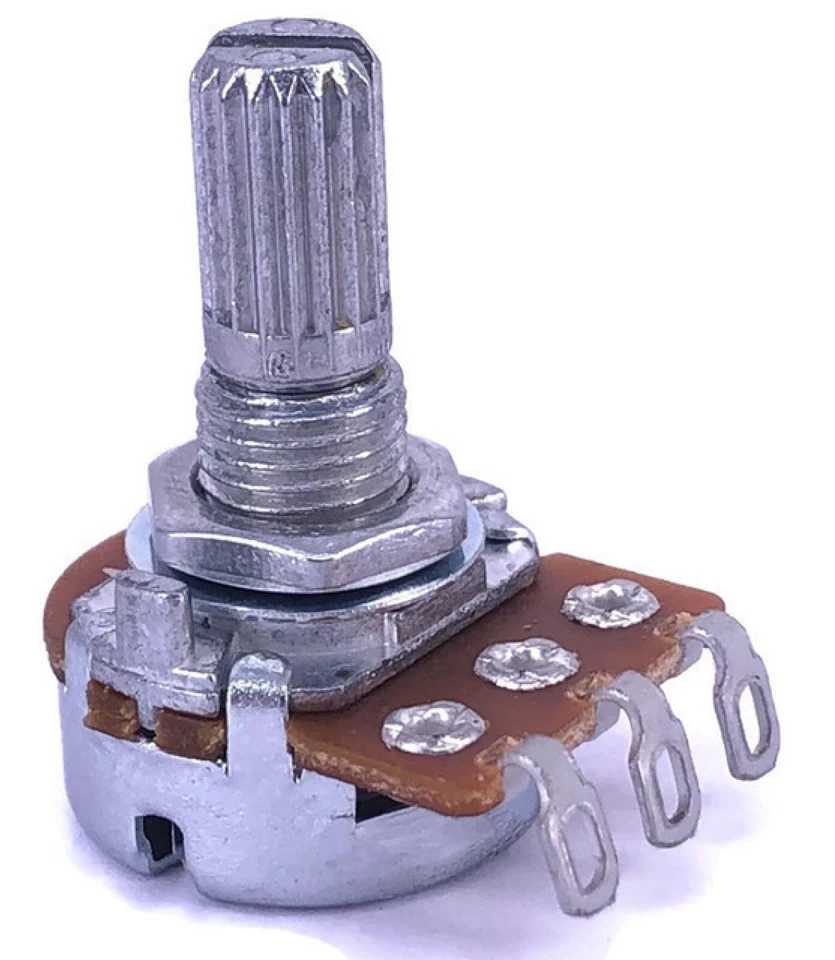 5 Pcs Alpha 100kb / B100K Linear Pot Potentiometer 15mm Shaft 1/4w Volume