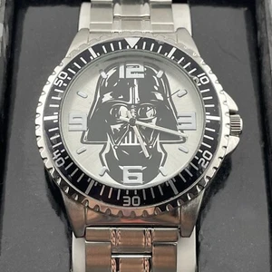 Darth Vader Watch Mens 42mm Case Quartz Analog Three Hands In Box Disney - Picture 1 of 7