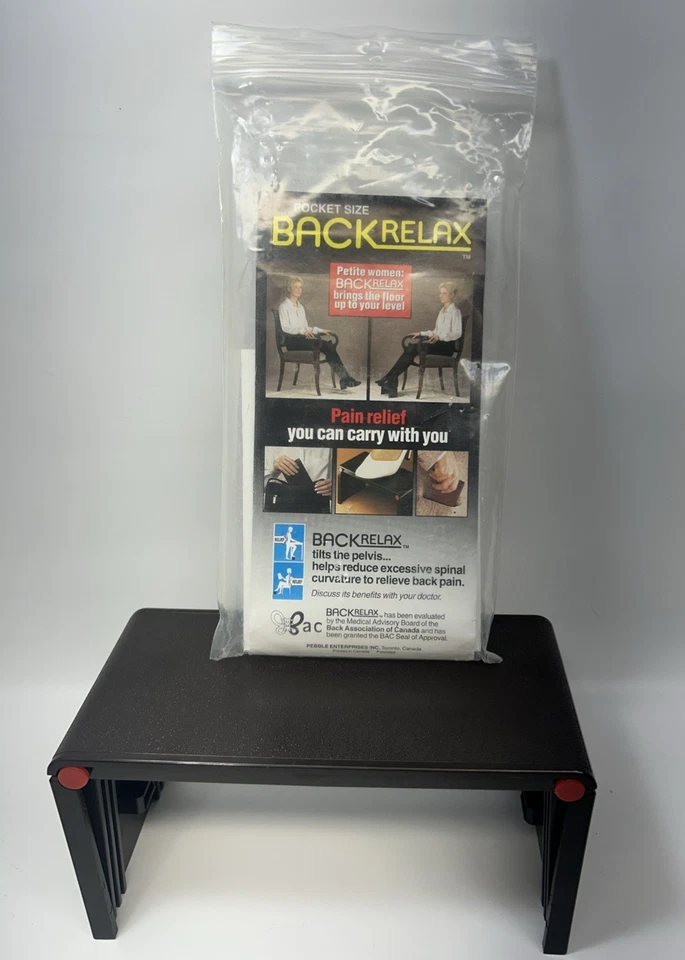 BackRelax Compact Portable Folding Footrest - Foldable Foot Stool