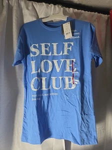 NWT Self Love Club Short Sleeve T-Shirt Women’s Size XS - Picture 1 of 4