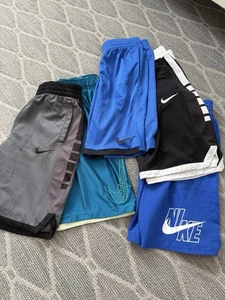 Youth Lot Of 5 Bundle Nike Dri-Fit Shorts Size Large-great - Picture 1 of 1