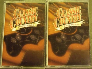 Time Life Classic Country 1960-1964 Tape 1 & 2 Cassettes Play Tested - Imagen 1 de 12