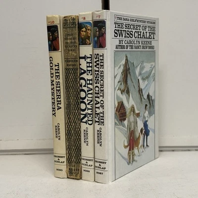 Lot of 4 The Dana Girls Mystery Stories Vintage 1970s HC Carolyn Keene - Image 1 of 4