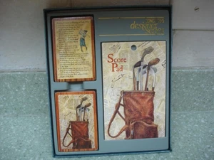Congress Designer Golf Clubs Rules Two Decks Playing Cards Score Pad Bridge Game - Picture 1 of 9