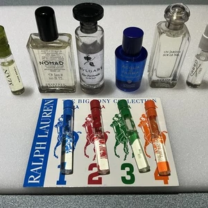 10 High End Women's Men's Mini Perfume Lot BVLGARI NOMAD RALHP LAUREN ETC - Picture 1 of 8
